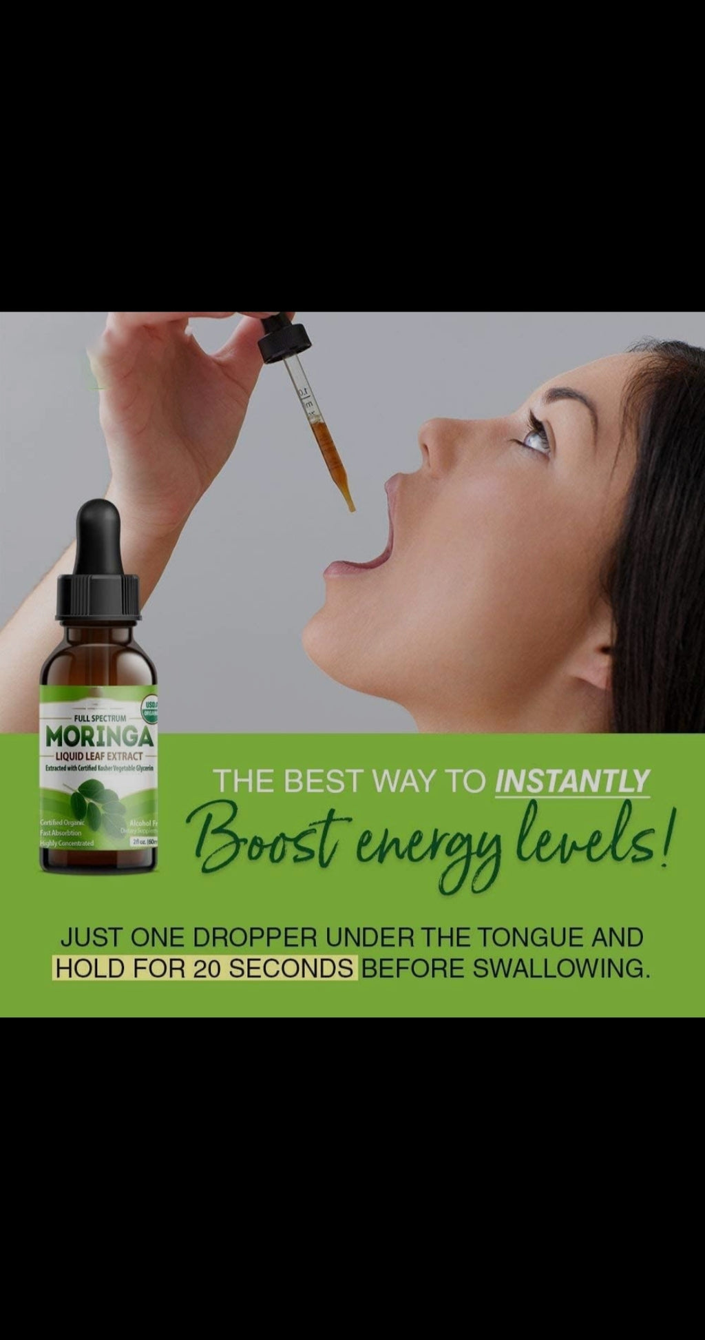 Moringa Leaf Drops Moringa Powder Drops