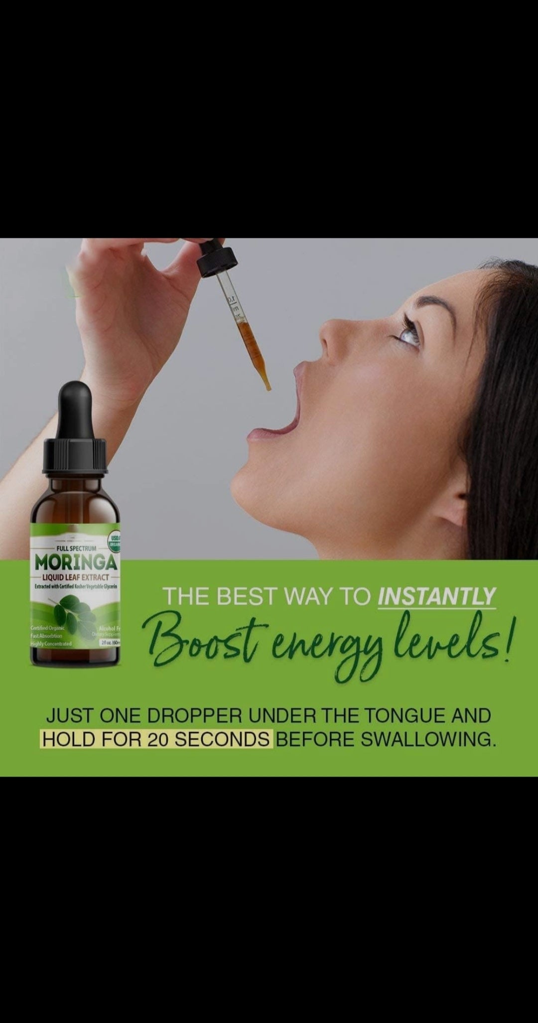 Moringa Leaf Drops Moringa Powder Drops